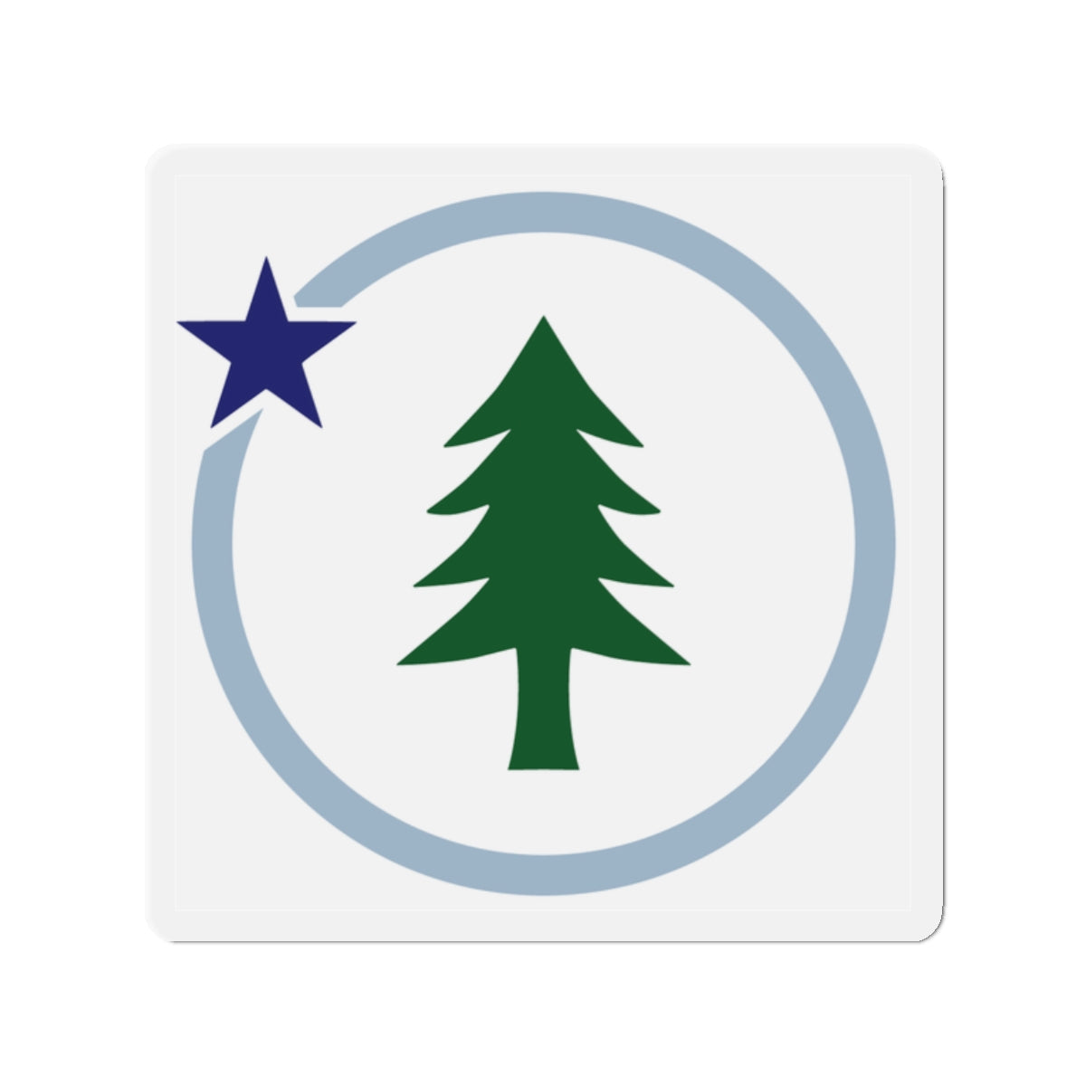 Square Vacationland Magnet