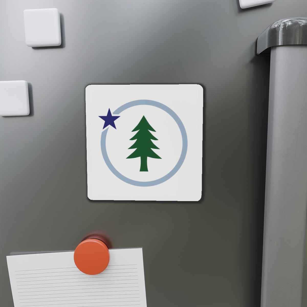 Square Vacationland Magnet