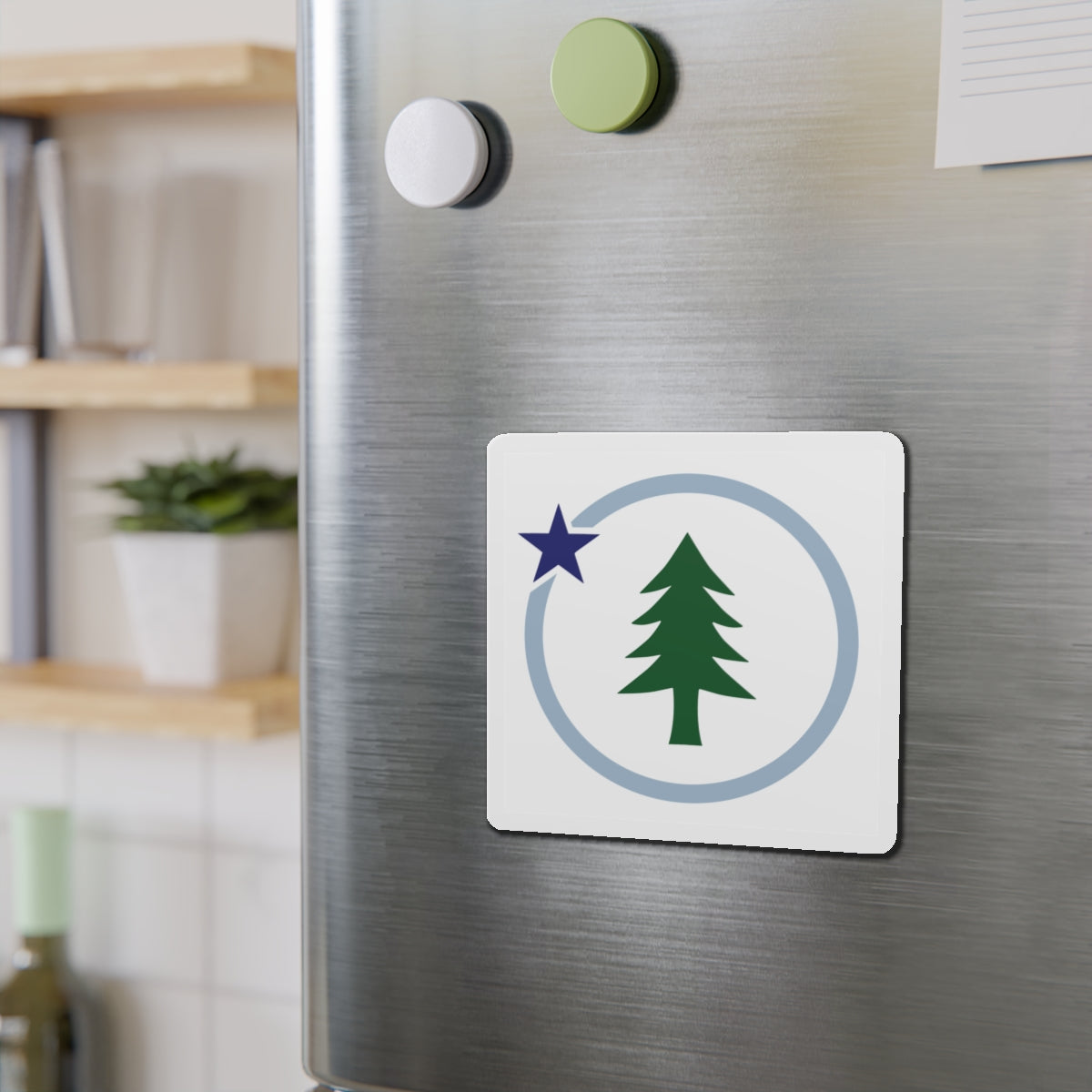 Square Vacationland Magnet