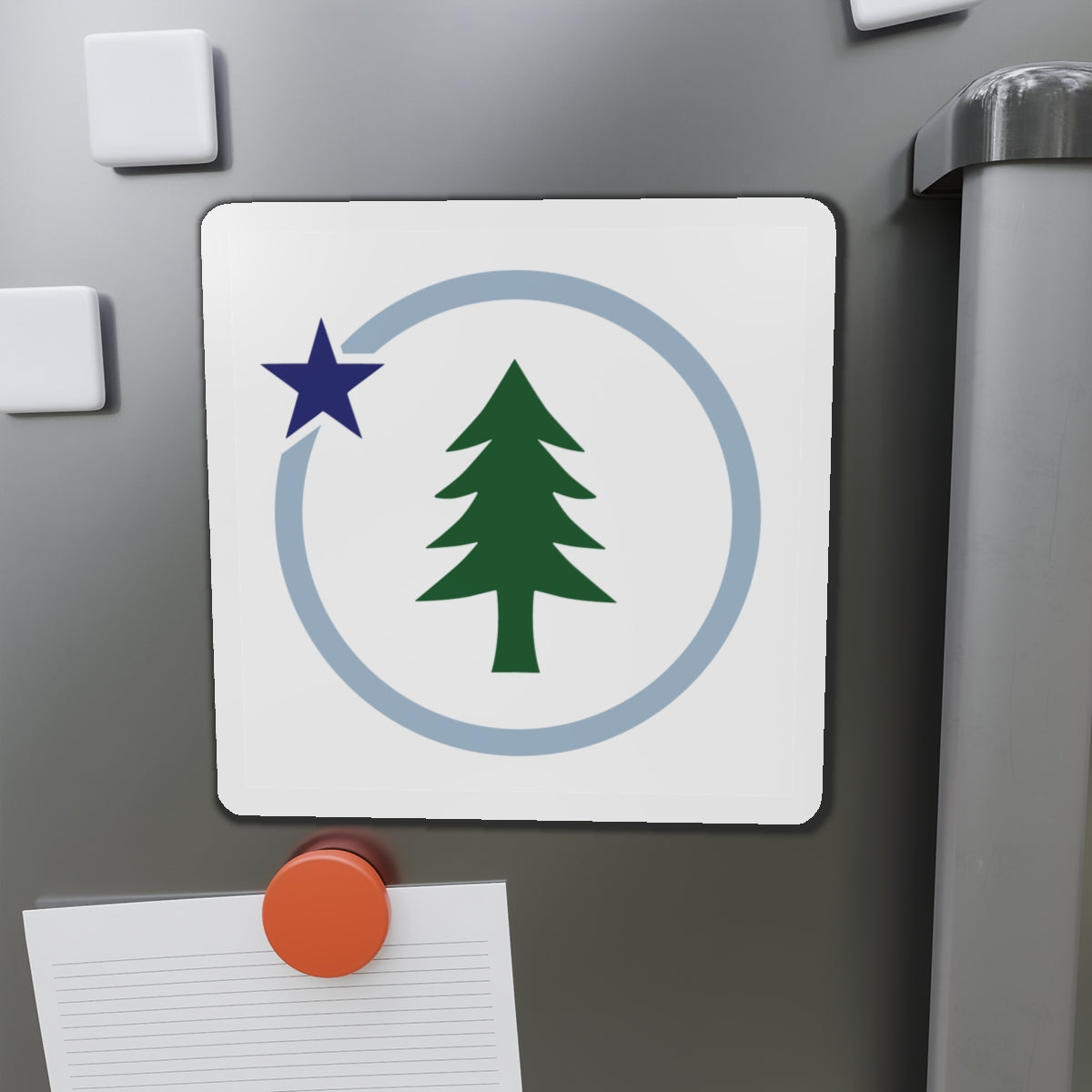 Square Vacationland Magnet