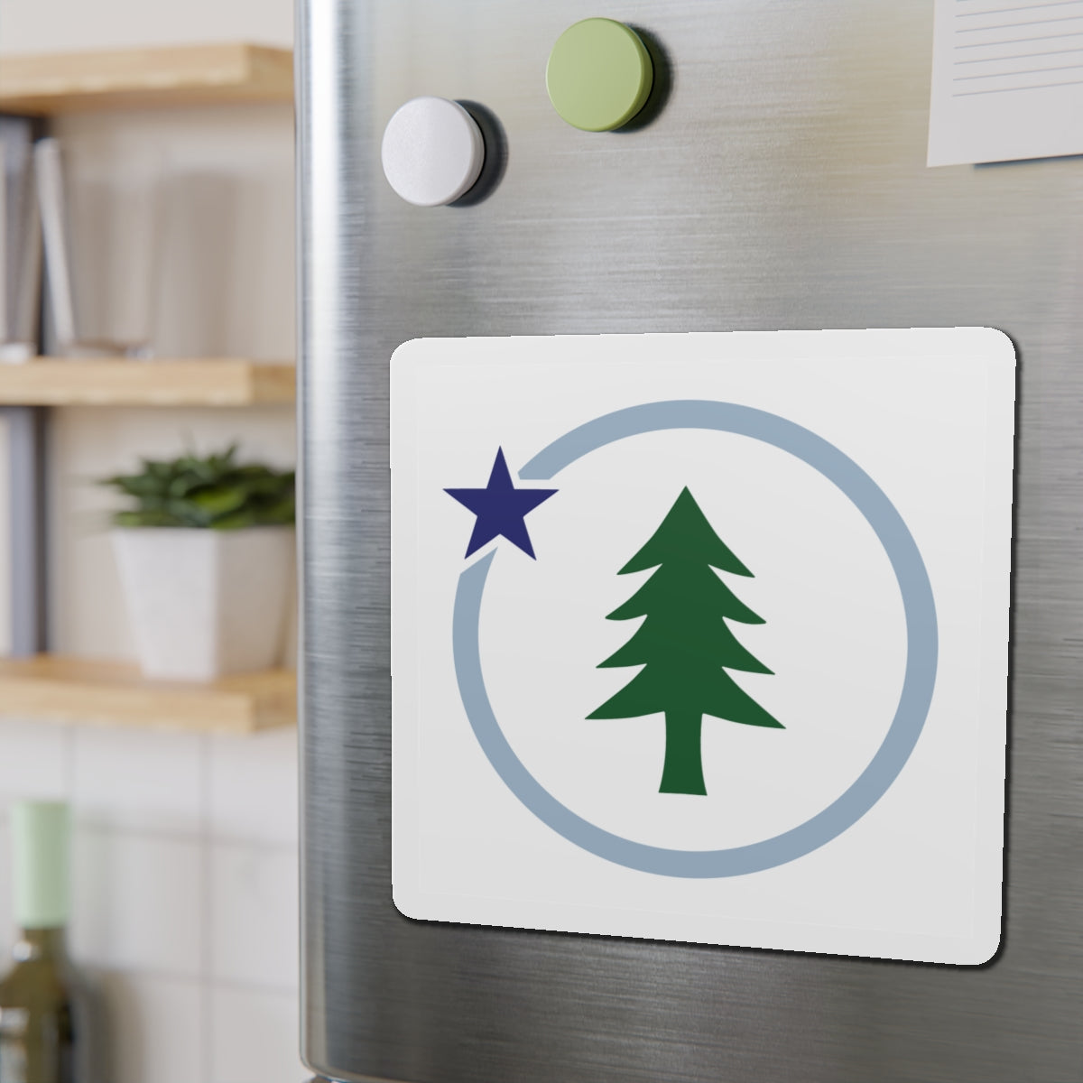 Square Vacationland Magnet