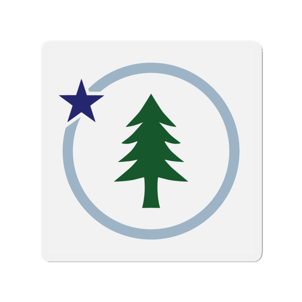 Square Vacationland Magnet